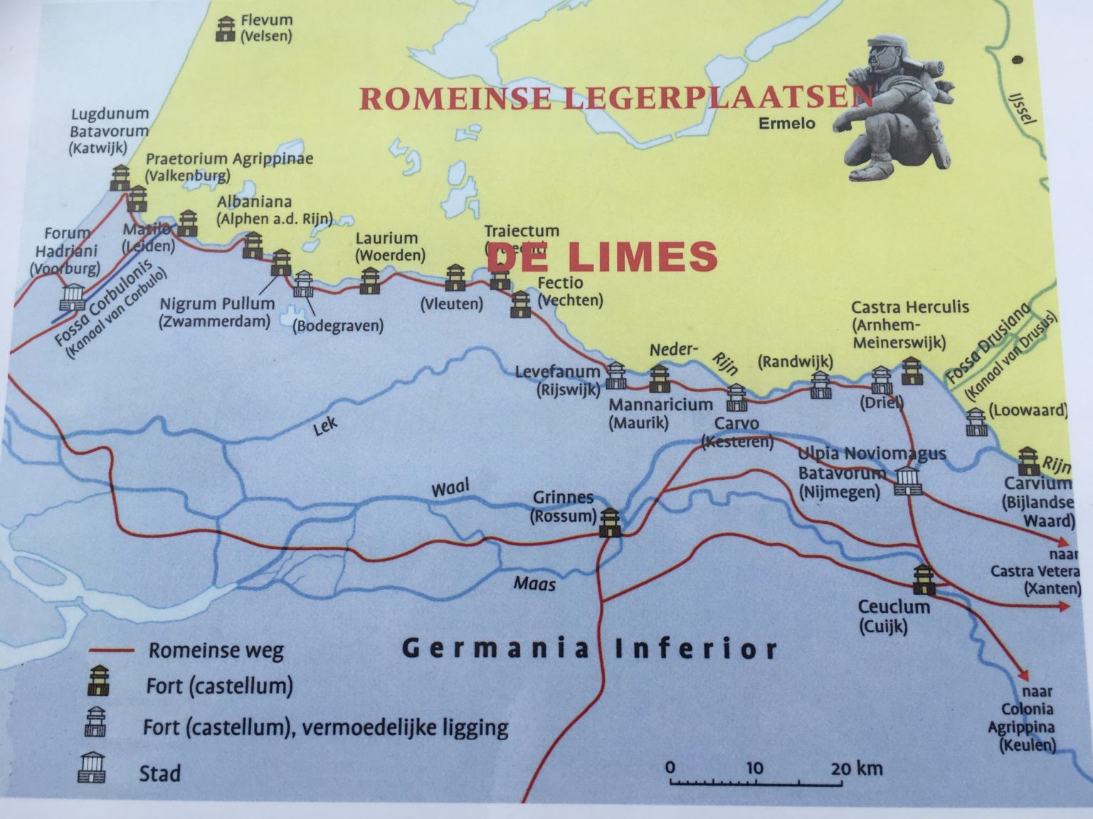WAAR LOOPT DIE ROMEINSE LIMES (NEDERLANDSE DEEL) NOU PRECIES